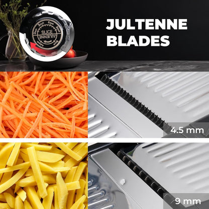 Adjustable Mandoline Slicer 5-In-1 Stainless Steel Vegetable Cutter5