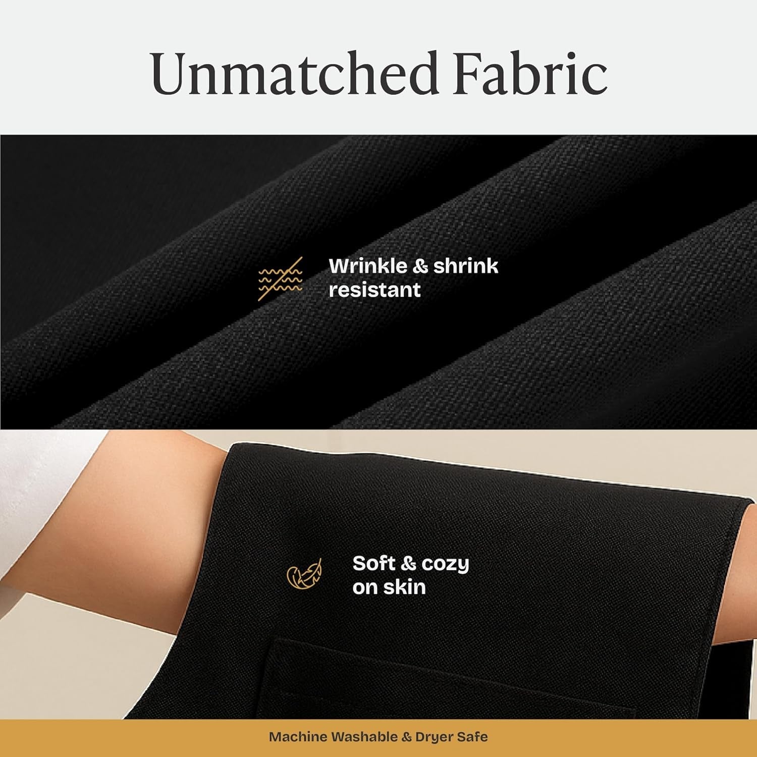 chef-apron-for-men-and-women-33-x-27-large-with-38-waist-ties-for-a-comfy-and-snug-fit-durable-and-lightweight-with-2-spacious-pockets-for-your-cooking-essentials-1-pack-black-unisex-33-x-27-oil-water-resistant-soft-kitchen-chef-apron-with-adjustable-neck-strap-38-waist-ties-for-snug-fit