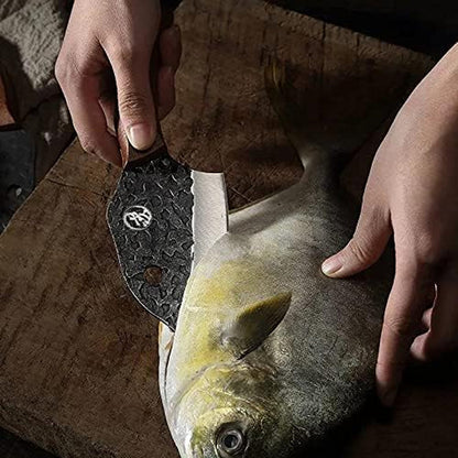 Meat Cleaver Knife, Hand-Forged Boning Knife Fish Killer Knife Kitchen Segmentation Knife Meat Cleaver Stainless Steel Vegetable Cutting Knife (Color : Small)3