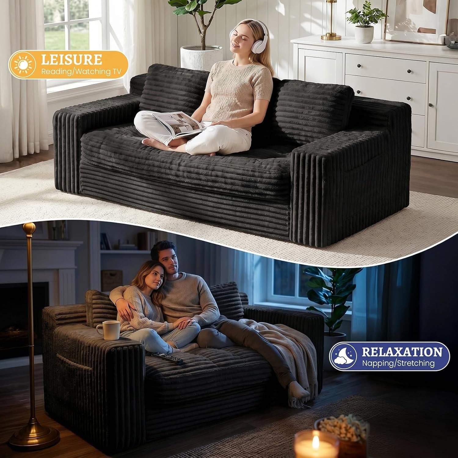 boneless-couch-cloud-loveseat-sofa-corduroy-couch-in-a-box-upholstered-boneless-3-seater-couch-for-living-room-bedroom-office-apartment-no-assembly-required-black