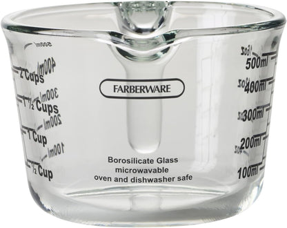 2-Cup Borosilicate Glass Wet and Dry Measuring Cup with Oversized Measurements, Clear6
