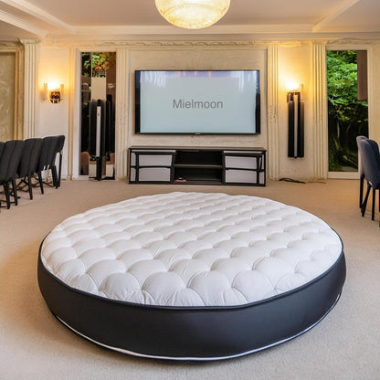 Ergonomic round Bed Mattress for Adults Made in USA, 86" Diameter Medium Firm,Foam Breathable Comfortable (9" Inches, round King)1