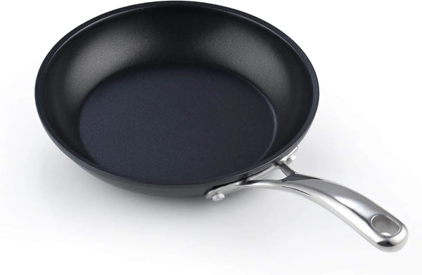 Classic 8 Inch Hard Anodized Nonstick Frying Pan | Ceramic Non Stick Skillet, Easy Clean Egg Omelette Pan, Even Heating for Gas Electric Stoves, Oven Safe, Black1