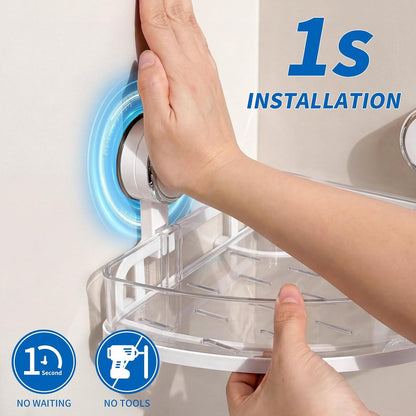 Shower Caddy Suction Cup, Bathroom Organizer Shelf4