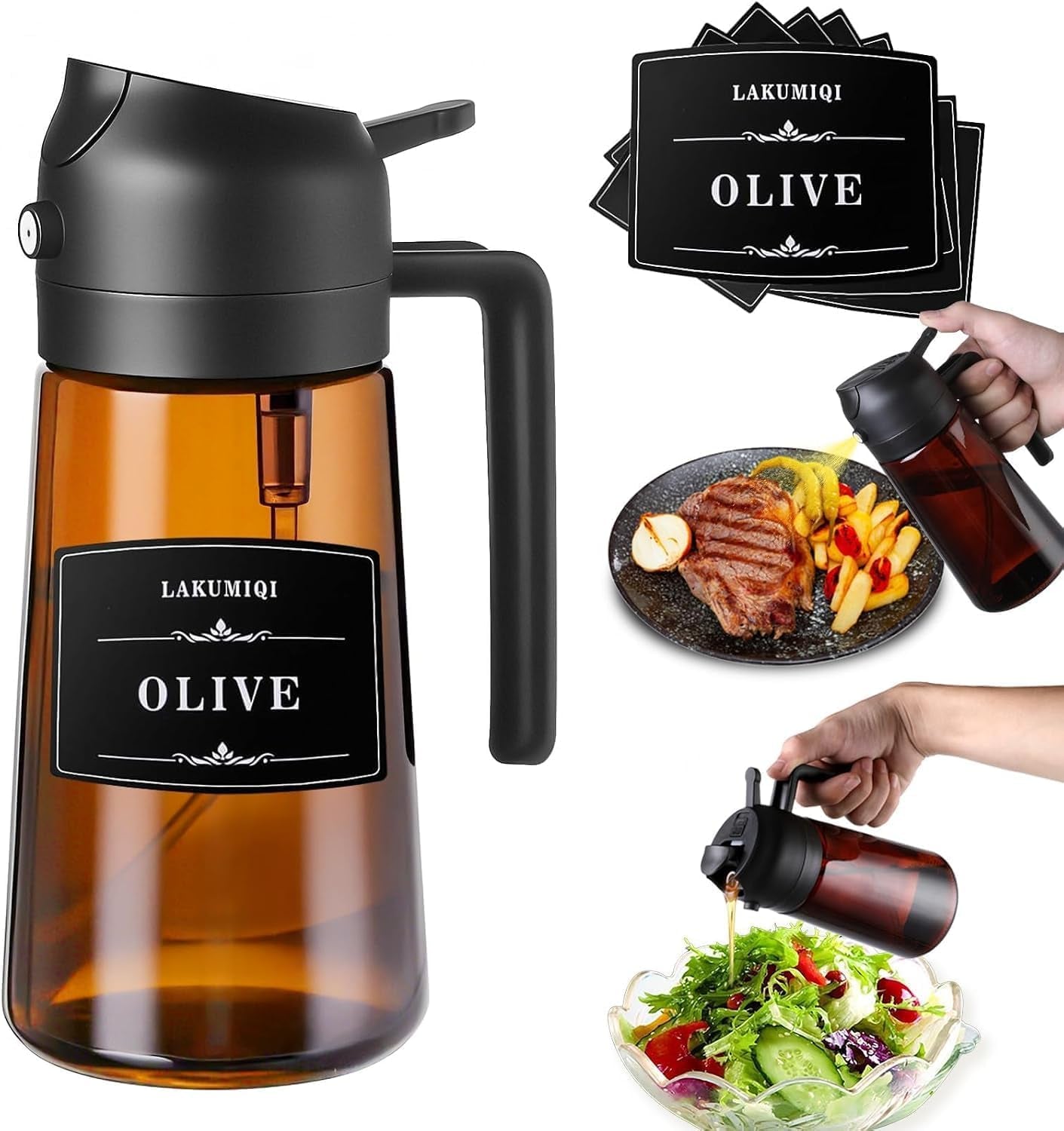 oliver-oil-sprayer-dispenser-for-cooking-bottle-16oz-dark-glass-black-2-in-1-lightproof-borosilicate-glass-oil-bottle-wide-mouth-for-easy-refill-clean