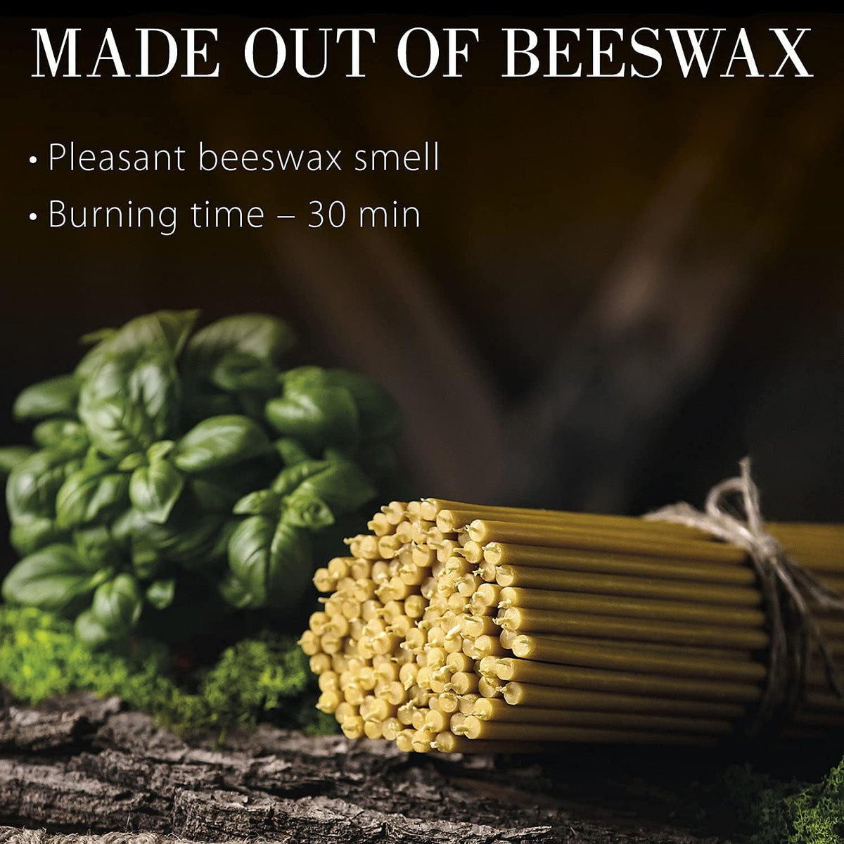 pure-beeswax-candles-honey-scented-decorative-thin-taper-candles-ideal-for-birthday-decoration-or-church-prayers-drip-free-tall-smokeless-pack-of-50-pcs-6-3-x-0-2-inch