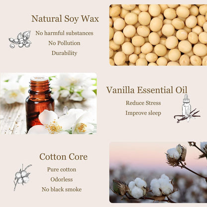 Happy Birthday Candle, Birthday Gifts for Women, Vanilla Soy Candles2