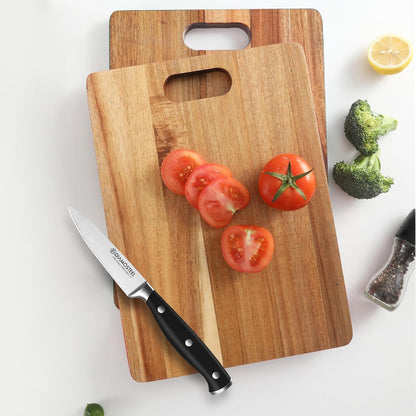 Black Knife Set, 3-Piece Knives Set for Kitchen with Elegant Box | X50Cr15Mov High Carbon Stainless Steel at 58±2 HRC, Ergonomic ABS Full Tang Handles, Include Chef & Santoku & Paring Knife6