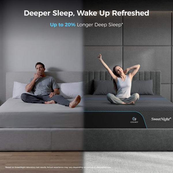 Coolnest Ultra King Size Mattress 14 Inch Memory Foam,Fresh Wake4