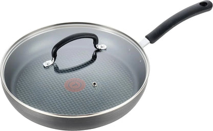 Ultimate Hard Anodized Nonstick Fry Pan, 10 in with Lid, Onyx | Titanium Nonstick Coating, Thermo-Spot Heat Indicator, Oven Safe to 400°F, Dishwasher Safe, All Stovetops except Induction1