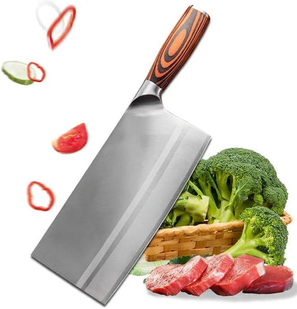 Meat Cleaver, 8 Inch 5Cr15Mov Stainless Steel Kitchen Knife Chopping Knife for Cleaver Cooking Tool Wood Handle Chef Knives6