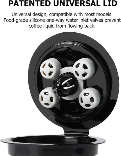 Reusable K Cups for Keurig with 5 Holes, Multistream Technology, 2 Pack | Fits K-Supreme, K-Slim, K-Duo Gen2, K-Brew Chill, 5-Hole Multistream Technology, Bpa-Free, Brew Your Favorite Ground Coffee3