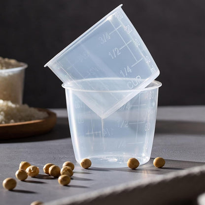 5Pcs Plastic Transparent Rice Measuring Cup, Rice Cooke Laundry Measuring Cup Replacement Tools - for Kitchen Dry and Liquid Ingredients Measuring (160Ml)5
