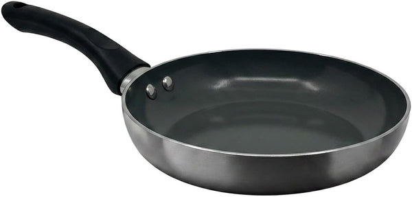 20-Piece Ceramic Metallic Cookware Set, Nonstick - Platinum | 20-Piece Cookware Set with Ceramic Nonstick Interiors, Glass Lids, Utensils, Strainer, Pads, and Griddle Pan.5