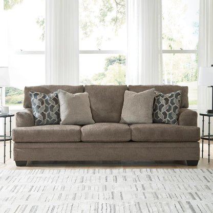 Signature Design by Ashley Stonemeade 3 Seat Chenille Sofa, Nutmeg2