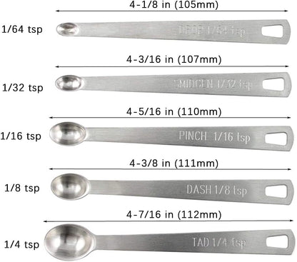 1Pack Mini Measuring Spoon Set, Small Teaspoon for Tiny Measurement | Stainless Steel, ‌Rust-Free, Dishwasher-Safe, High Precision, Easy-Read Markings, Multi-Purpose, Lightweight & Durable2