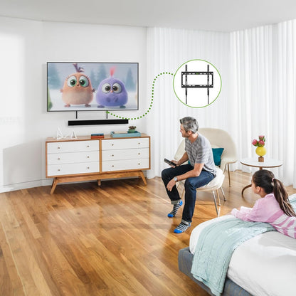 Fixed TV Wall Mount with Low Profile for Most 26-55 Inch LED, LCD and Flat Screen Tvs, TV Mount Bracket with VESA up to 400X400Mm and Weight Capacity 99Lbs,And Space Saving TV Bracket5