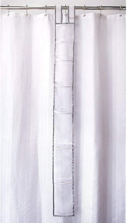 Hanging Mesh Shower Caddy, 7 Pockets, Quick Dry, 60 X 6 in - White6