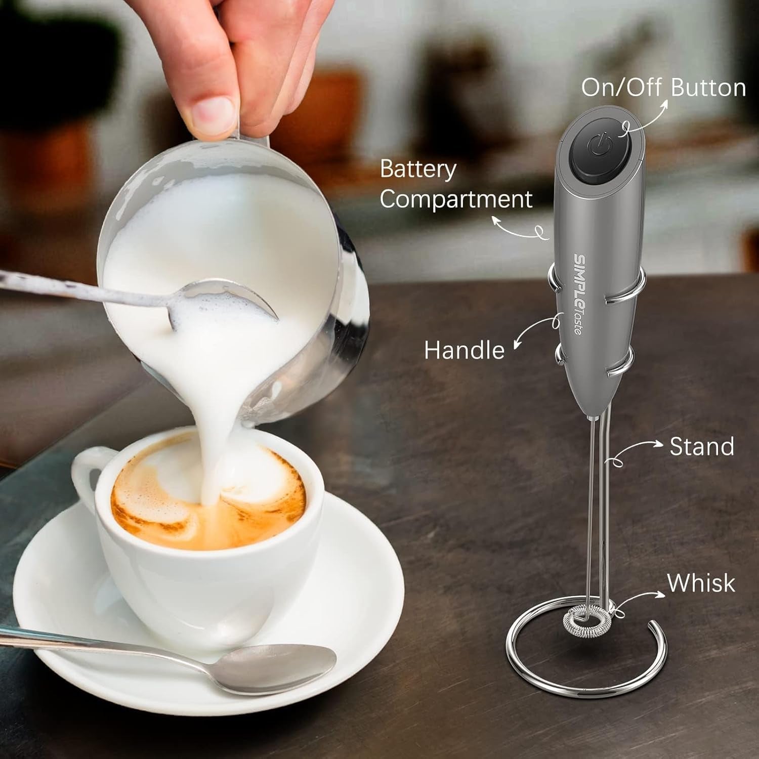 milk-frother-handheld-electric-foam-maker-battery-operated-drink-mixer-with-stainless-steel-whisk-for-cappuccino-bulletproof-coffee-latte-gray-with-stand