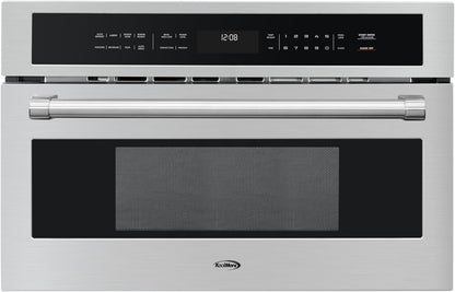 30 In. Built-In Microwave with Convection Oven and Air Fryer, 1000W Power with NEMA 5-20P Plug, 10 Levels, UL Listed and 1.6 Cu. Ft. Capacity in Stainless-Steel (KM-CWO30-SS)1