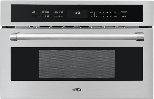 30 In. Built-In Microwave with Convection Oven and Air Fryer, 1000W Power with NEMA 5-20P Plug, 10 Levels, UL Listed and 1.6 Cu. Ft. Capacity in Stainless-Steel (KM-CWO30-SS)1