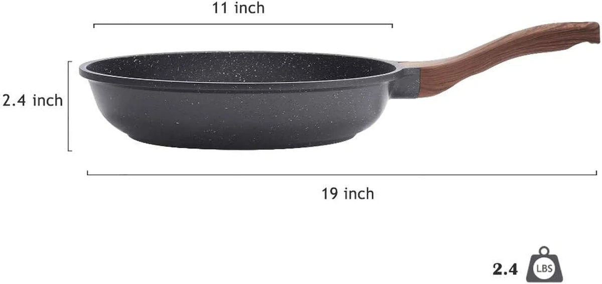 nonstick-frying-pan-skillet-swiss-granite-coating-omelette-pan-healthy-stone-cookware-chefs-pan-pfoa-free-8-9-5-10-11-12-5-inch-11-inch