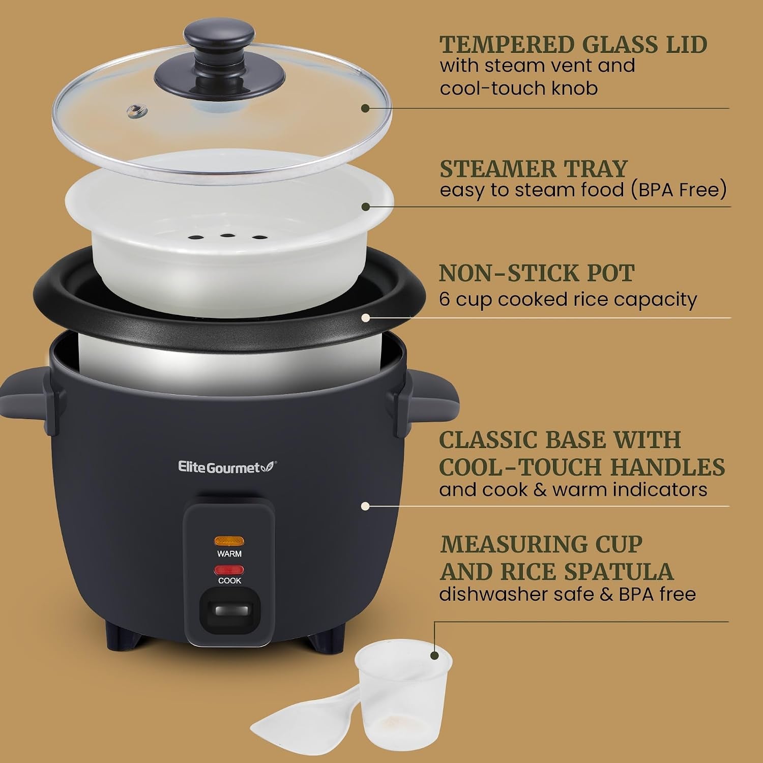 electric-rice-cooker-with-steam-tray-and-non-stick-inner-pot-makes-soups-stews-grains-cereals-keep-warm-feature-6-cups-cooked-3-cups-uncooked-black