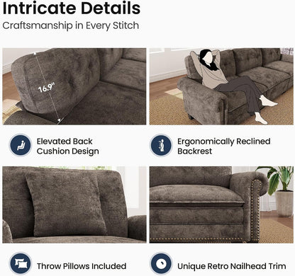 150" Oversized Modular Sectional Couch U Shaped for Living Room8