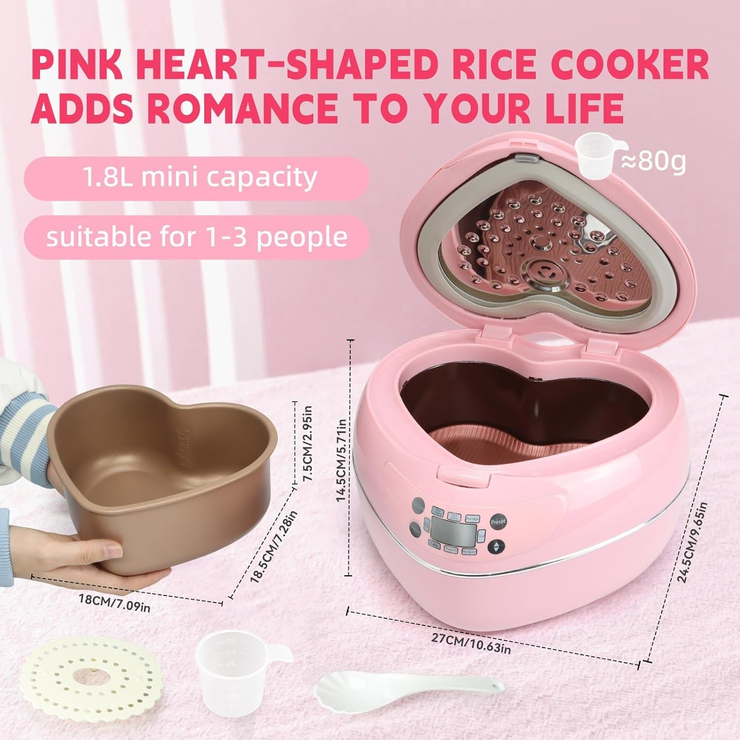 peach-heart-shape-rice-cooker-8-cup-cooked-4-cup-uncooked-rice-multifunctional-pink-rice-cooker-300w-with-preset-timer-1-8l