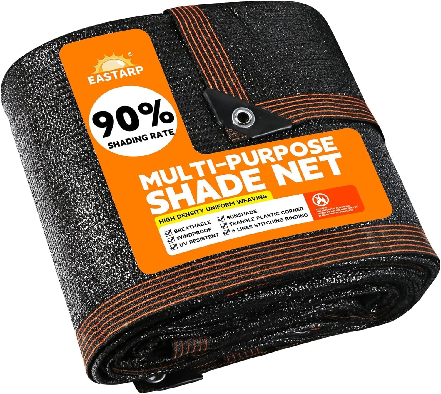 90-shading-rate-8x10-black-shade-cloth-uv-resistant-durable-mesh-tarp-with-grommets-reinforced-edges-shade-net-using-for-plants-cover-greenhouse-dog-kennel-patio-chicken-house