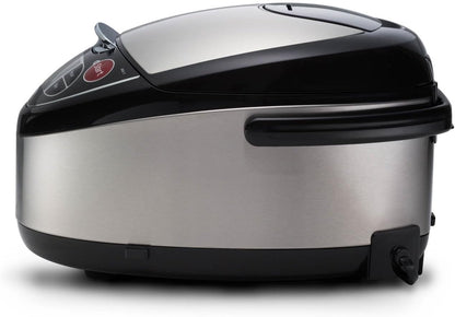 JAX-T10U-K 5.5-Cup (Uncooked) Micom Rice Cooker and Warmer with Tacook Food Steamer Cooking Tray Technology and 10 Auto-Cook Settings, Stainless Steel Black2