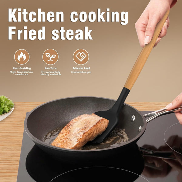 Silicone Kitchen Utensils Set, Heat-Resistant Cooking Utensils, Bpa-Free3