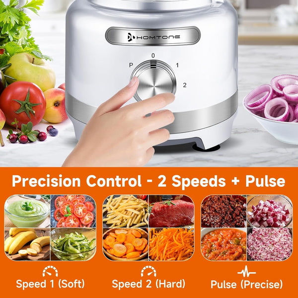 16 Cup Food Processor Large, 9-In-1 for Home Kneader, French Fries | Multifunctions for Cheese Grating, Salad Veggie Chopper/ Slice/Julienne, Shred Large Family Week Meal Prep, Dishwasher Safe3