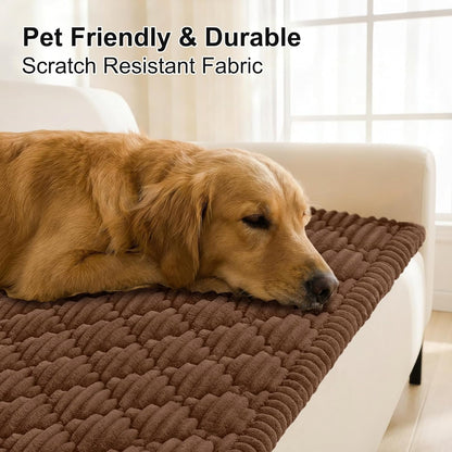 Couch Cover for Dogs Washable, Non Slip Fuzzy Pet Sofa Protector3