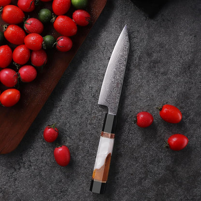 5 Inch Small Kitchen Utility Knife, Sharp Fruit Paring Tool & Elegant Pairing Blade for Everyday Cooking (BLACK-ROSE Series)7