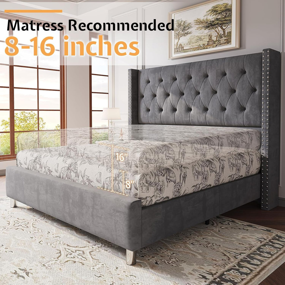 queen-velvet-bed-frame-with-49-2-tall-wingback-headboard-grey