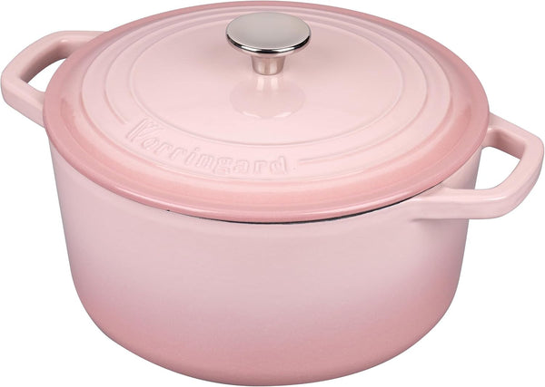 Enameled Cast Iron Dutch Oven Pot with Lid, for Bread Baking, round Bread Oven- Include Sourdough Bread Baking Supplies Set, 4.5QT, Pink7