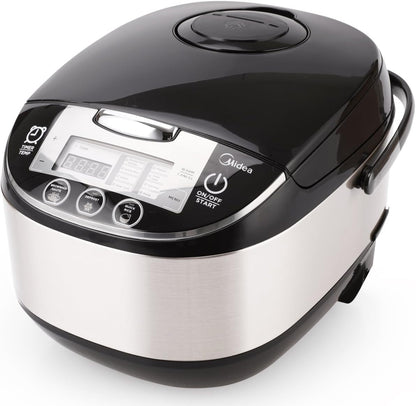 Midea Rice Cooker Slow Cooker Multi Cooker 10 Cup with Steamer Basket for Rice Food Vegetable Egg Automatic Keep Warm LED Digital Control1