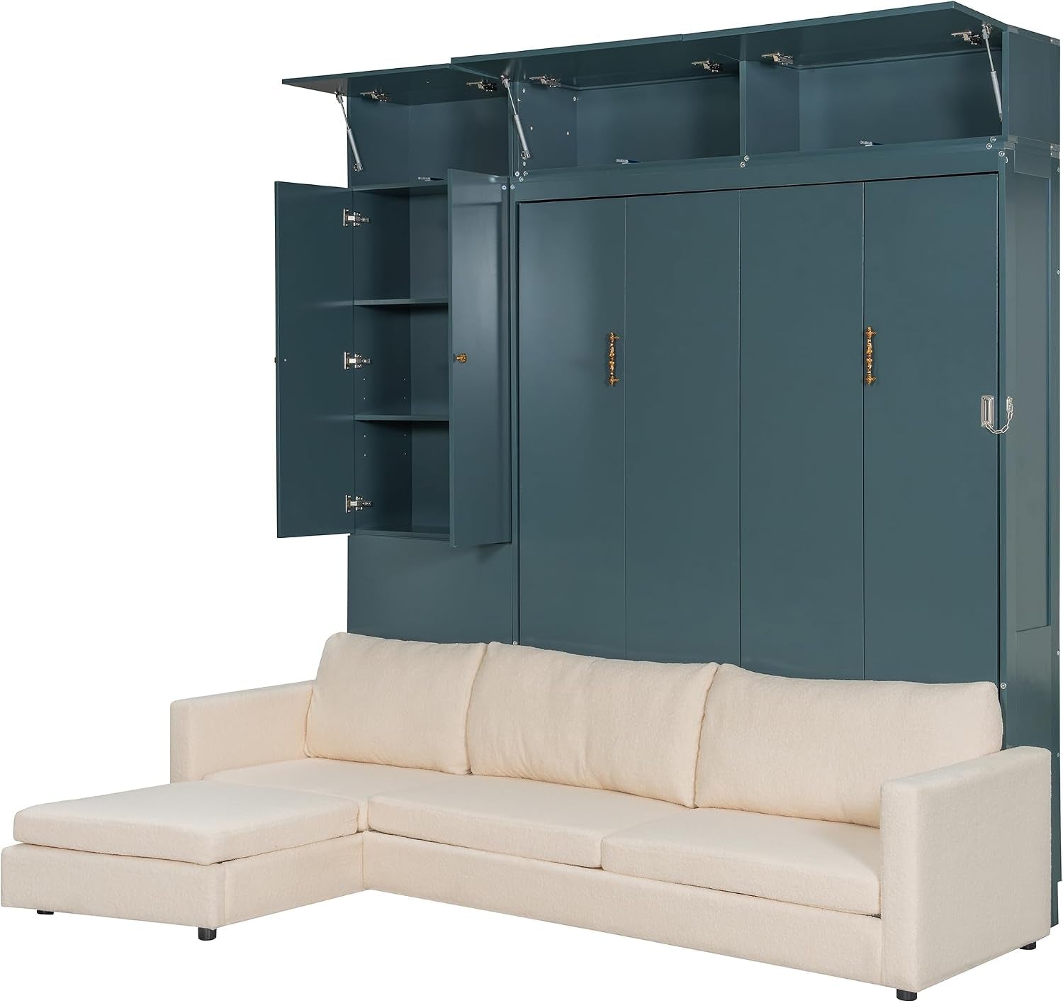 queen-murphy-bed-with-couch-and-storage-bookcase-wood-foldable-murphy-wall-bed-with-storage-shelves-and-sofa-for-adults-h-green-queen