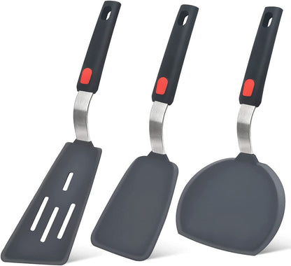 Silicone Spatula Turner Set of 3, 600°F Heat Resistant, BPA Free1
