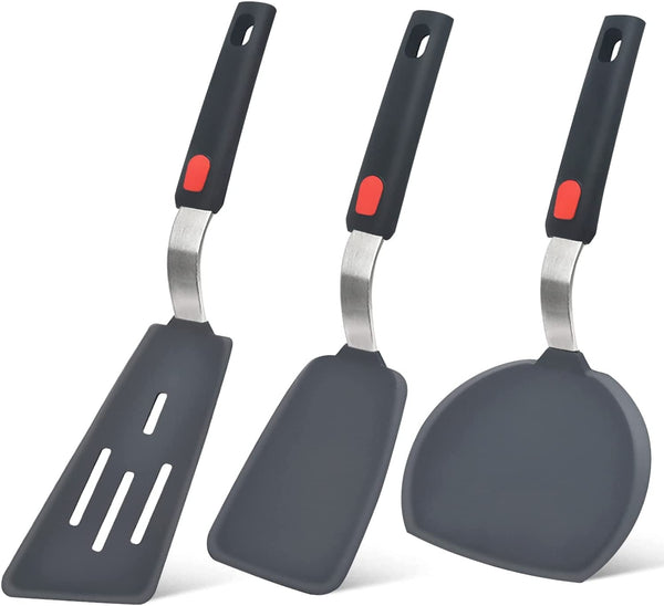 Silicone Spatula Turner Set of 3, 600°F Heat Resistant, BPA Free1