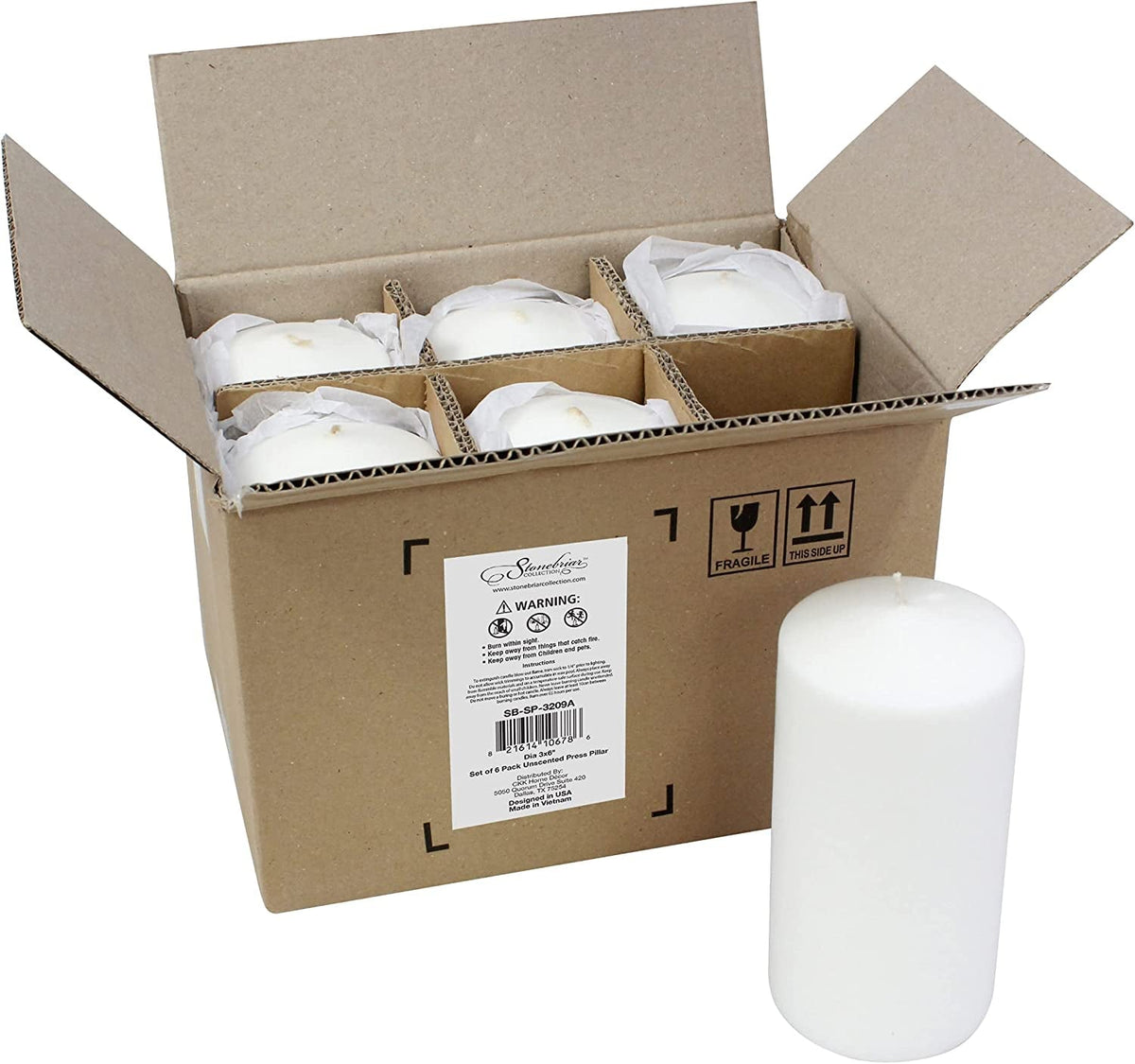 unscented-white-tall-pillar-candles-65-hour-burning-candle-pillars-perfect-for-decor-weddings-emergencies-3-x-6-6-count