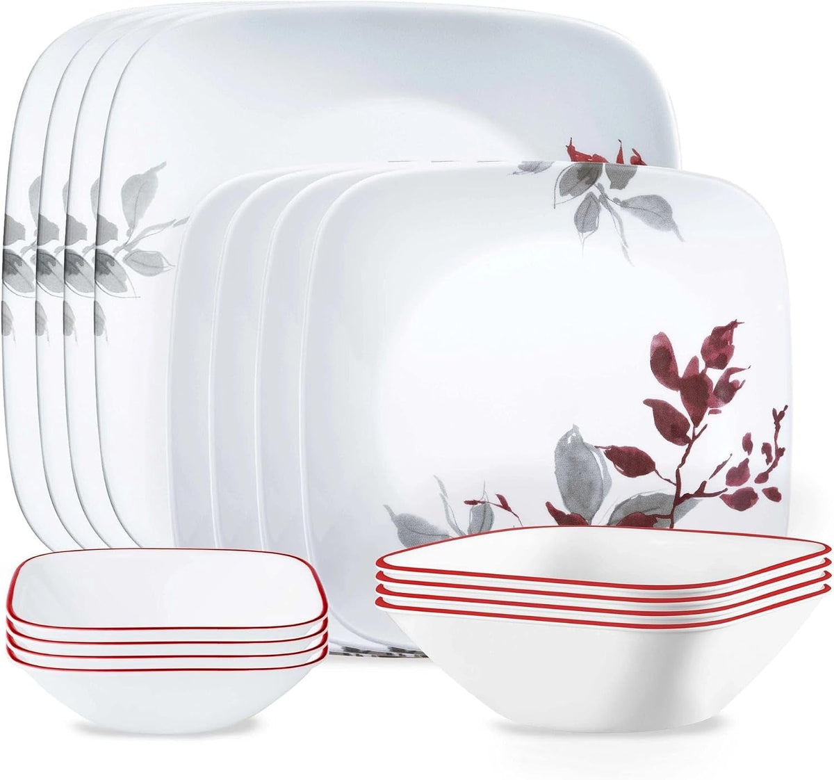 kyoto-leaves-16pc-service-for-4-dinnerware-set-8-plates-bowls-chip-break-resistant-dinner-and-ware-white