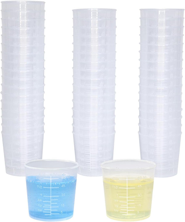 50 Pack 2 Oz Plastic Graduated Cups, Mixing Cups for Epoxy, Resin1