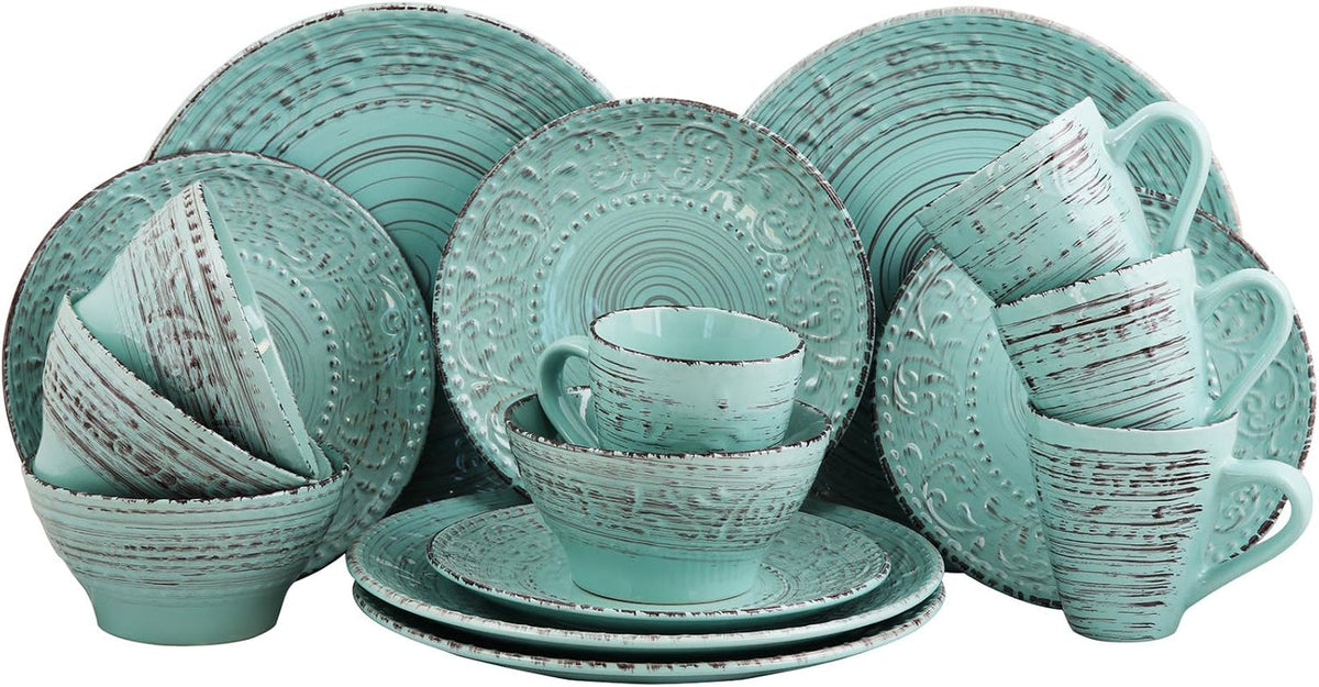 embossed-stoneware-ocean-dinnerware-dish-set-16-piece-turquoise