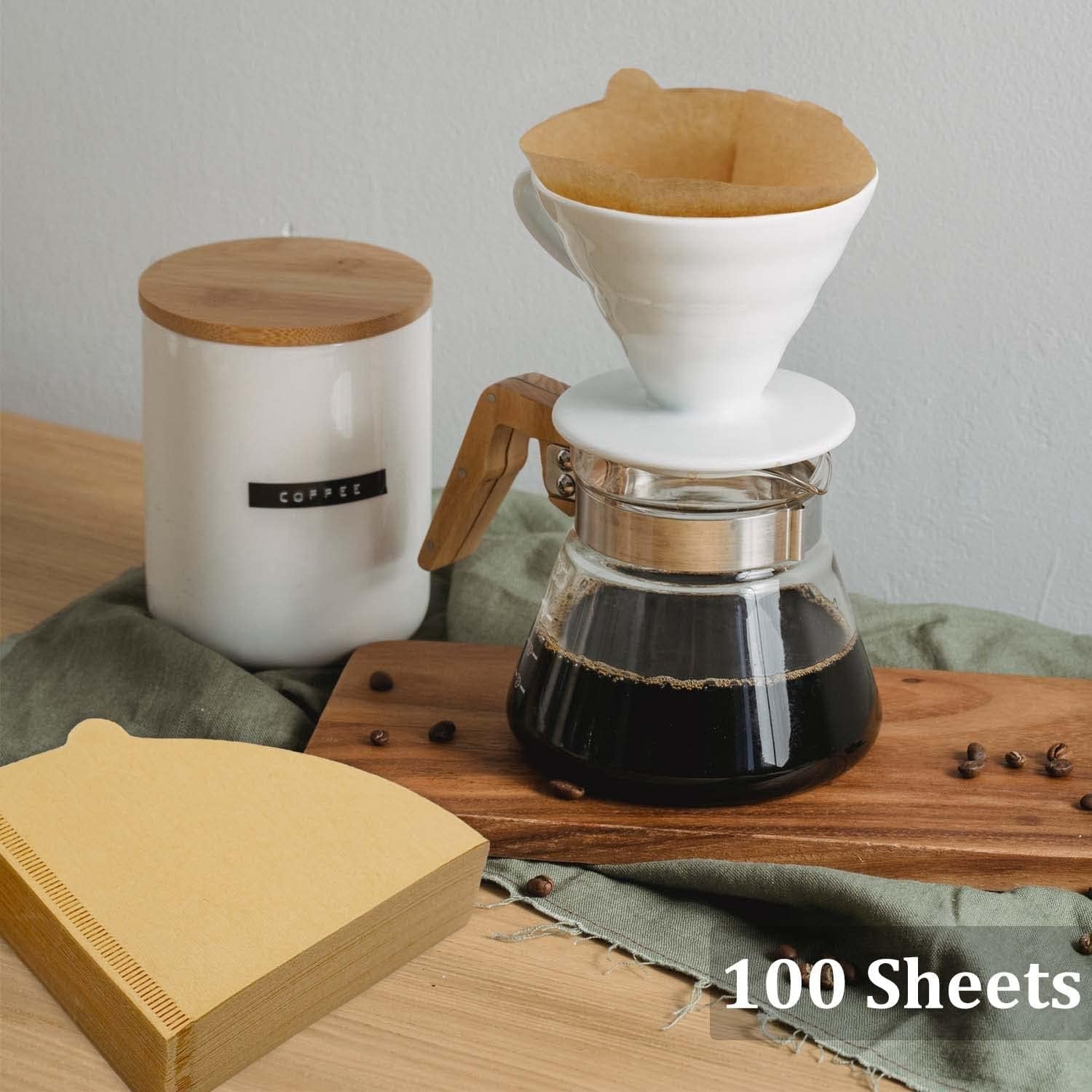 cone-coffee-filters-size-02-100-count-1-4-cups-unbleached-v02-disposable-coffee-filter-paper-compatible-with-conical-shaped-pour-over-coffee-dripper-and-drip-coffee-maker