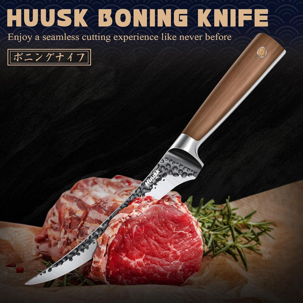 Boning Knife - Japan High Carbon Steel Fillet Knife for Meat 6"3