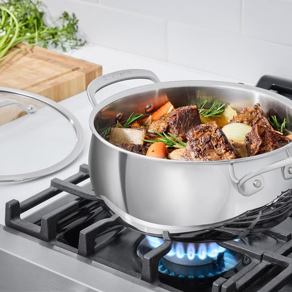 Pureclad™ Triple Ply Stainless Steel 4.5 Qt. Dutch Oven W/Cover, PCT3545-243