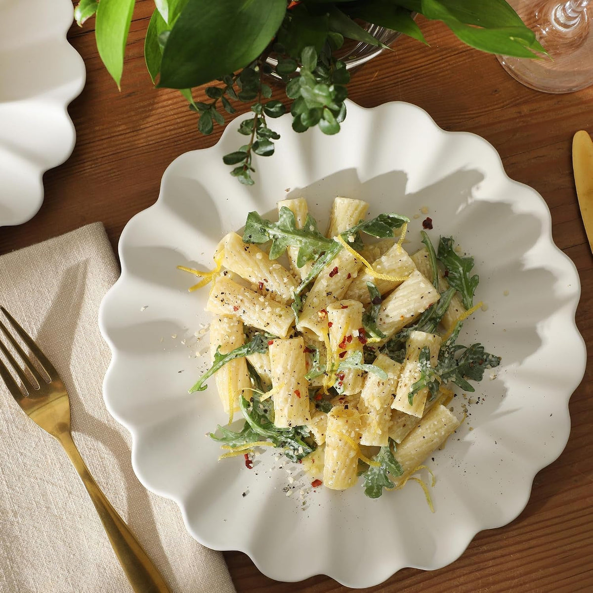 bistro-fleur-plates-and-bowls-sets-12-piece-stoneware-dinnerware-set-for-4-ivory-white-scalloped-dish-set-with-dinner-plates-salad-plates-bowls
