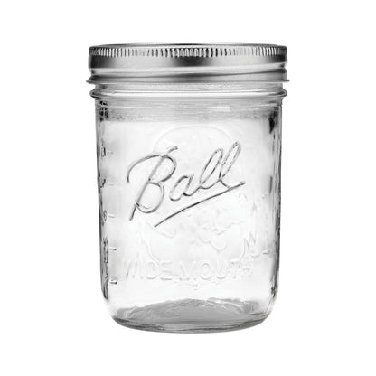 Wide Mouth Pint Mason Jars with Lids & Bands | 16-Oz | 2-Pack2